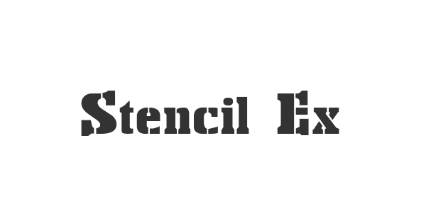 Stencil Export font thumbnail